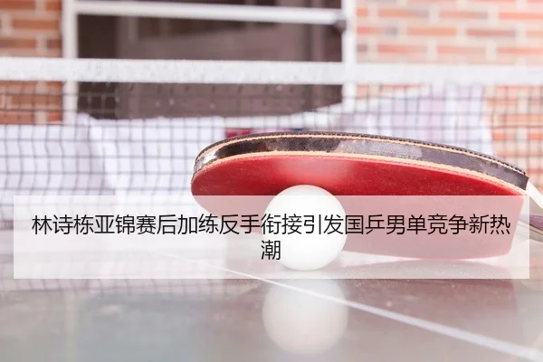 林诗栋亚锦赛后加练反手衔接引发国乒男单竞争新热潮